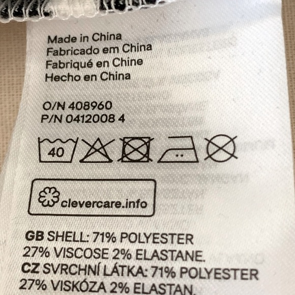 NWT H&M Ponte Knit Striped Sleeveless Dress Navy & White Summer Casual Size 4/6Y - Picture 15 of 16